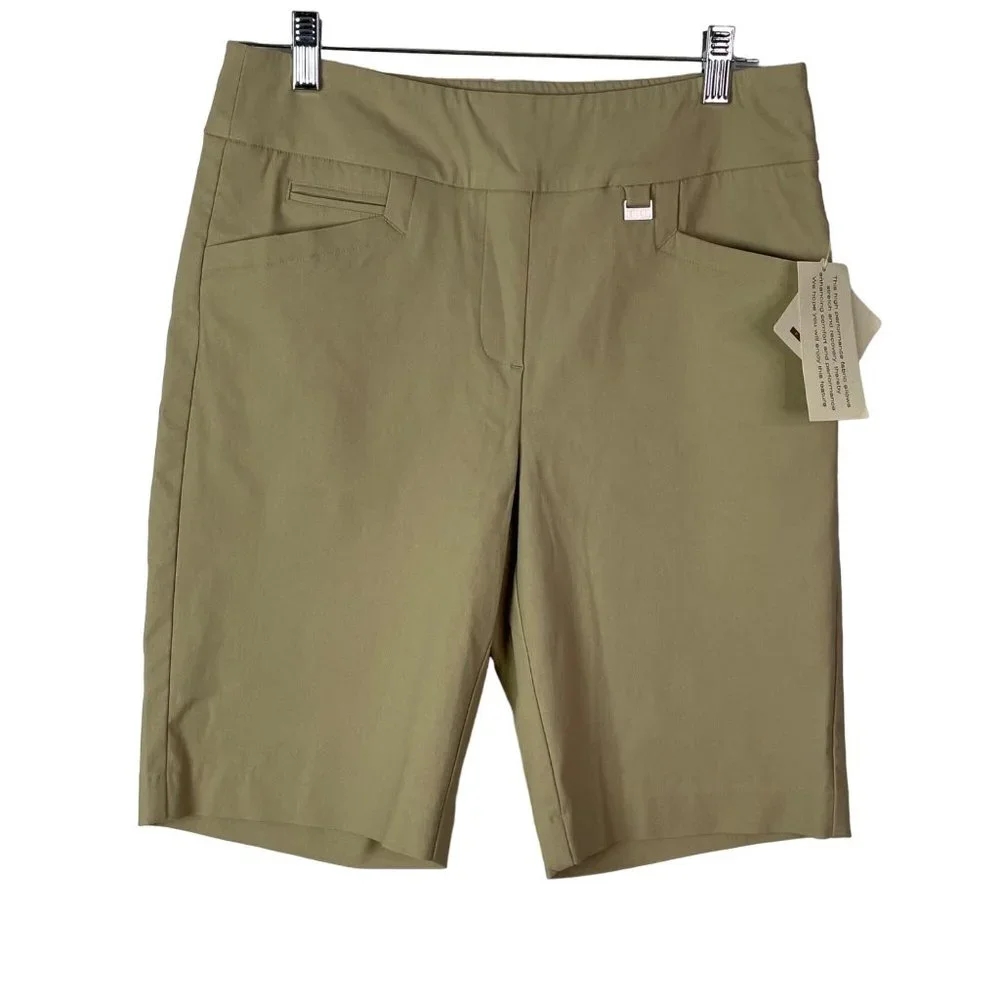 EP Pro Golf Shorts Khaki Size 8 Pull On Stretch - Picture 1 of 8
